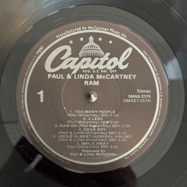 Paul & Linda McCartney - Ram (Vinyl, LP, Album, Reissue) Very Good Plus (VG+) / Very Good Plus (VG+)