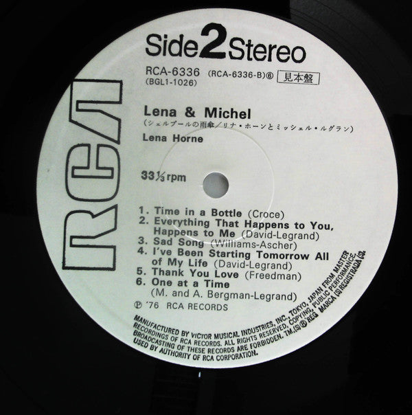 Lena Horne - Lena & Michel (Vinyl, LP, Promo) Near Mint (NM or M-) / Near Mint (NM or M-)