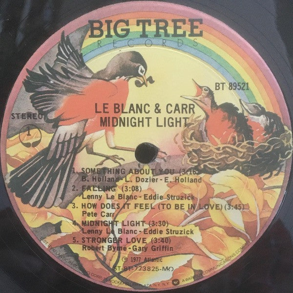LeBlanc & Carr - Midnight Light (Vinyl, LP, Album) Very Good (VG) / Very Good Plus (VG+)