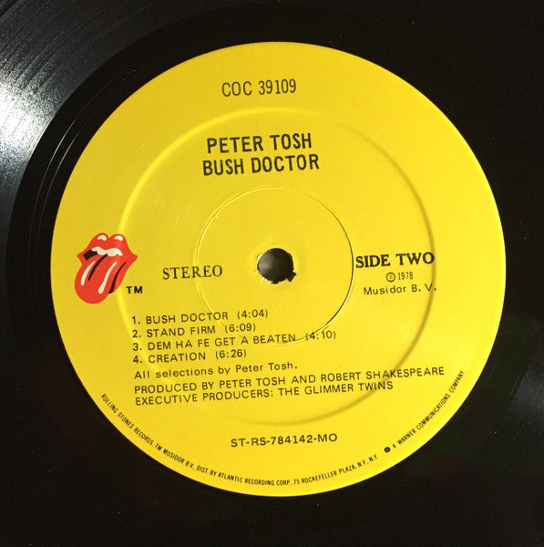 Peter Tosh - Bush Doctor (Vinyl, LP, Album) Very Good (VG) / Very Good (VG)