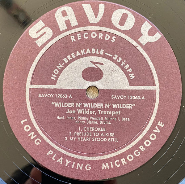Joe Wilder - Wilder 'N' Wilder 'N' Wilder (Vinyl, LP, Album, Mono) Good Plus (G+) / Very Good (VG)
