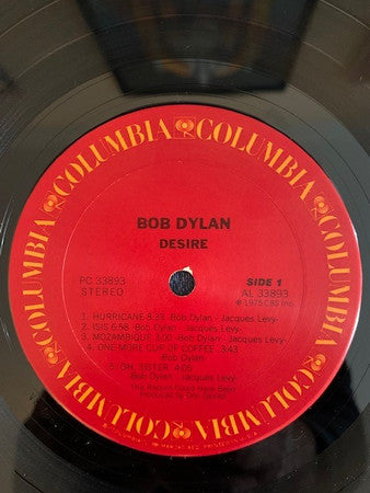 Bob Dylan - Desire (Vinyl, LP, Album, Stereo)