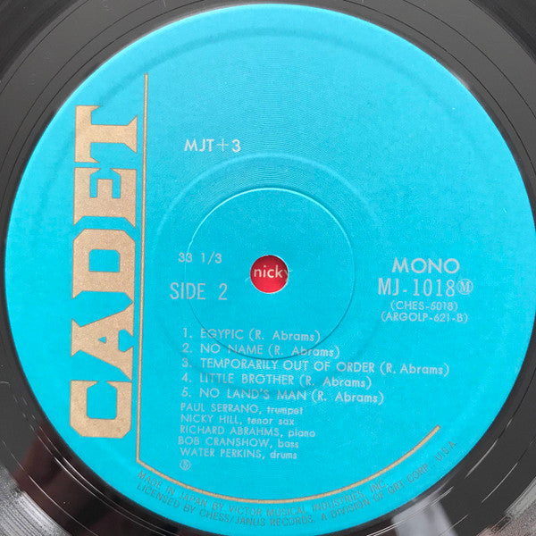 MJT+3 - MJT + 3 (Vinyl, LP, Album, Reissue, Mono) Very Good Plus (VG+) / Very Good (VG)