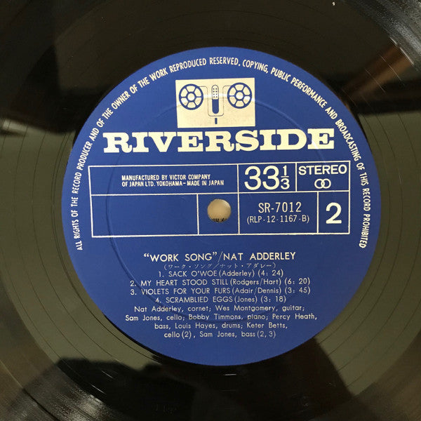 Nat Adderley - Work Song (Vinyl, LP, Album, Stereo) Very Good (VG) / Very Good (VG)