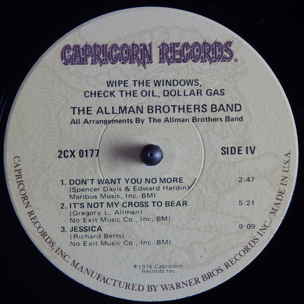 The Allman Brothers Band - Wipe The Windows, Check The Oil, Dollar ...