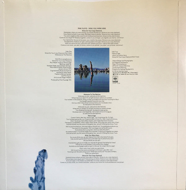 Pink Floyd - Wish You Were Here (Vinyl, LP, Album, Reissue, Stereo) Very Good Plus (VG+) / Very Good Plus (VG+)