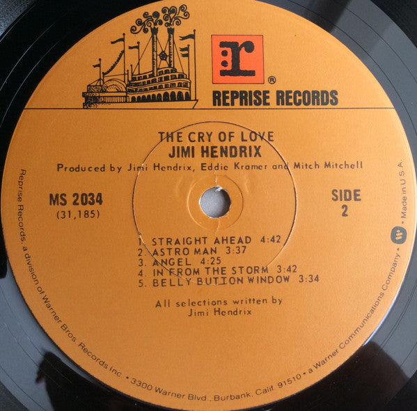 Jimi Hendrix - The Cry Of Love (Vinyl, LP, Album, Reissue, Stereo) Very Good Plus (VG+) / Very Good Plus (VG+)