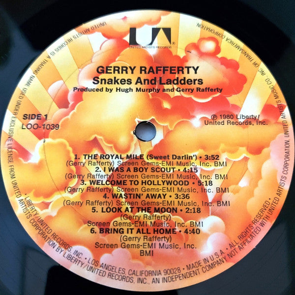 Gerry Rafferty - Snakes And Ladders (Vinyl, LP, Album) Very Good Plus (VG+) / Very Good (VG)