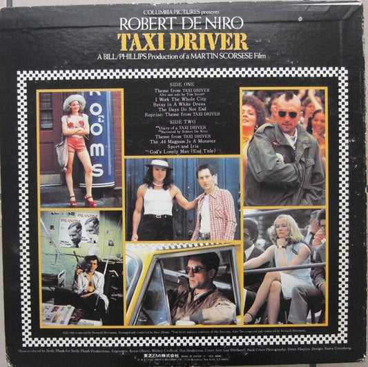 Bernard Herrmann - Taxi Driver - Original Soundtrack Recording (Vinyl, LP, Album, Stereo) Good Plus (G+) / Fair (F)