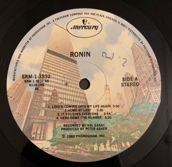 Ronin (15) - Ronin (Vinyl, LP, Album) Very Good (VG) / Very Good Plus (VG+)