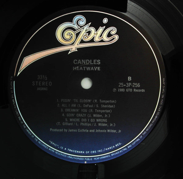 Heatwave - Candles (Vinyl, LP, Album) Very Good (VG) / Good (G)