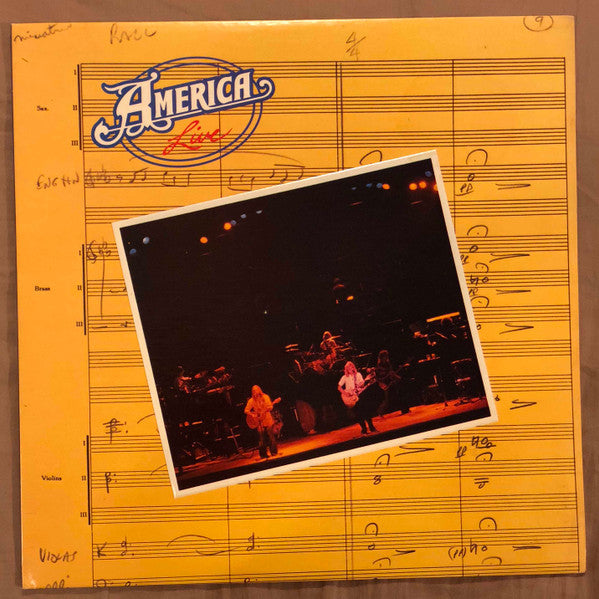 America (2) - Live (Vinyl, LP, Album) Very Good Plus (VG+) / Very Good Plus (VG+)