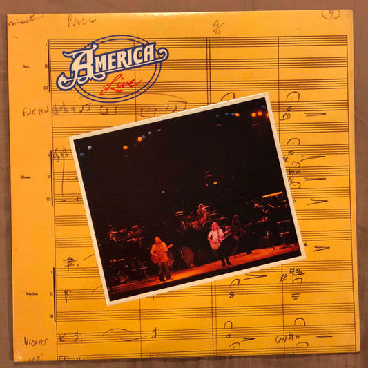 America (2) - Live (Vinyl, LP, Album) Very Good Plus (VG+) / Very Good Plus (VG+)