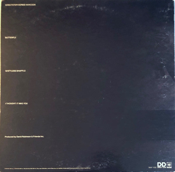 Herbie Hancock - Directstep (Vinyl, LP, Album, Promo) Very Good Plus (VG+) / Very Good Plus (VG+)