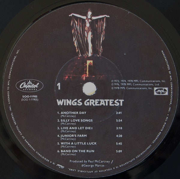 Wings (2) - Wings Greatest (Vinyl, LP, Compilation) Very Good (VG) / Very Good Plus (VG+)