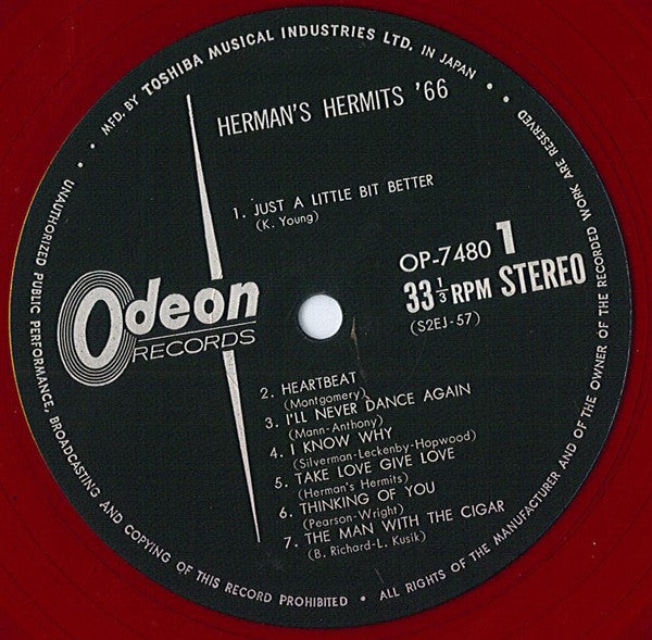 Herman's Hermits - Herman's Hermits '66 (Vinyl, LP, Compilation, Stereo) Very Good (VG) / Very Good Plus (VG+)