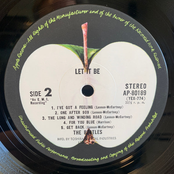 The Beatles - Let It Be (Vinyl, LP, Album, Reissue) Very Good (VG) / Very Good Plus (VG+)