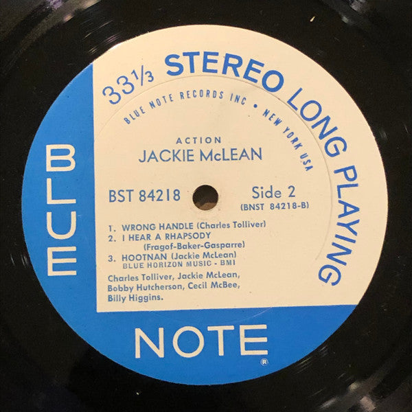 Jackie McLean - Action (Vinyl, LP, Album, Stereo) Good Plus (G+) / Good Plus (G+)