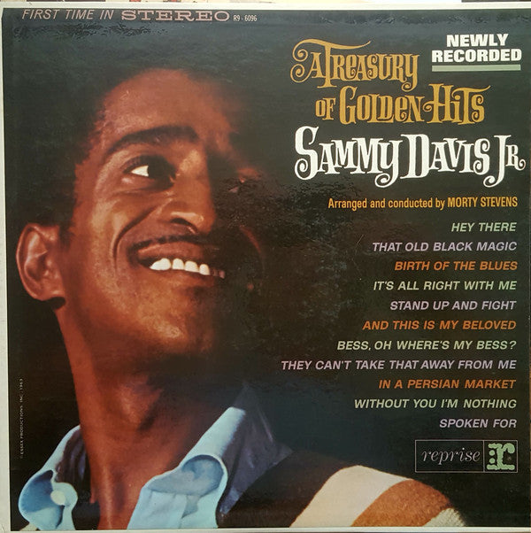 Sammy Davis Jr. - A Treasury of Golden Hits (Vinyl, LP, Album, Stereo) Very Good Plus (VG+) / Good Plus (G+)