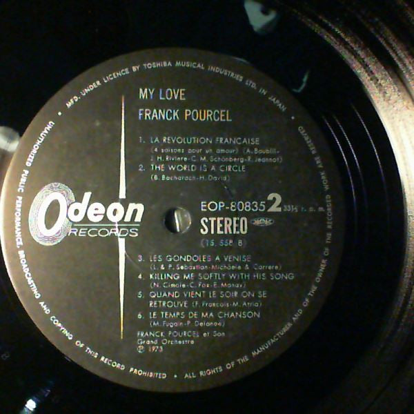 Franck Pourcel Et Son Grand Orchestre - My Love (Vinyl, LP, Stereo) Near Mint (NM or M-) / Very Good Plus (VG+)