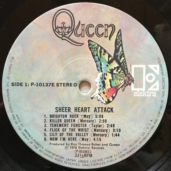 Queen - Sheer Heart Attack (Vinyl, LP, Album, Reissue) Near Mint (NM or M-) / Very Good Plus (VG+)
