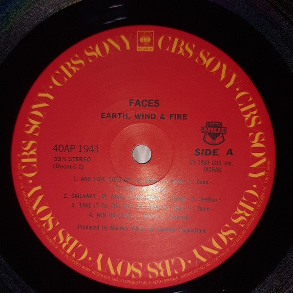Earth, Wind & Fire - Faces (2xVinyl, LP, Album, Stereo) Very Good (VG) / Very Good (VG)