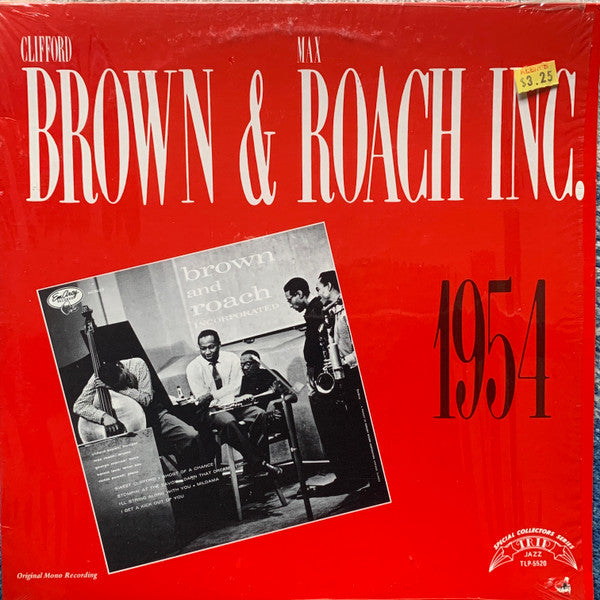 Clifford Brown And Max Roach - Brown & Roach Inc. - 1954 (Vinyl, LP, Album, Reissue, Repress, Mono) Very Good (VG) / Good (G)