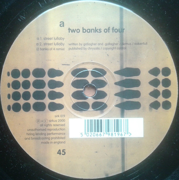Two Banks Of Four - Street Lullaby (Vinyl, 12") Very Good (VG) / Very Good (VG)