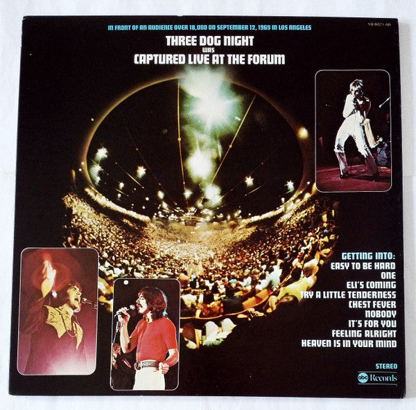 Three Dog Night - Captured Live At The Forum (Vinyl, LP, Album) Very Good Plus (VG+) / Very Good Plus (VG+)
