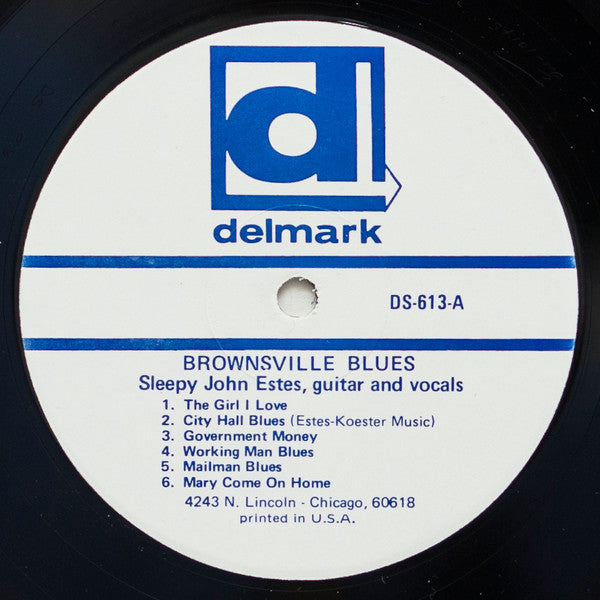 Sleepy John Estes - Brownsville Blues (Vinyl, LP, Album, Reissue) Very Good Plus (VG+) / Very Good Plus (VG+)