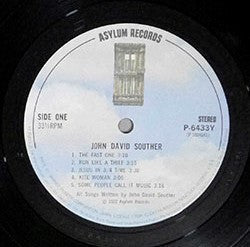 John David Souther - John David Souther (Vinyl, LP, Album, Reissue) Very Good Plus (VG+) / Very Good (VG)