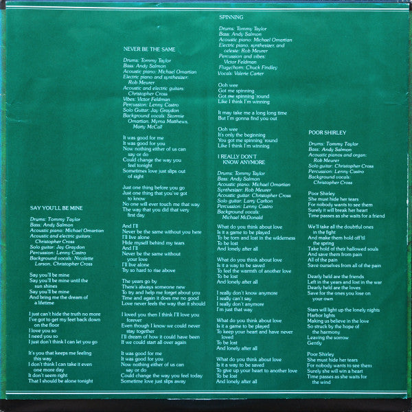 Christopher Cross - Christopher Cross (Vinyl, LP, Album, Stereo)