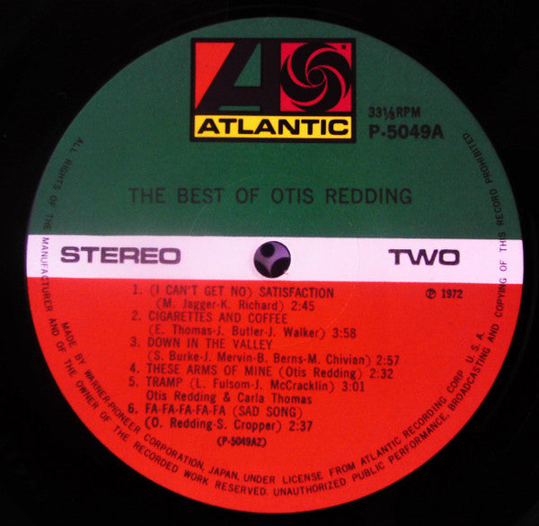 Otis Redding - The Best Of Otis Redding (2xVinyl, LP, Compilation, Reissue, Stereo) Near Mint (NM or M-) / Near Mint (NM or M-)