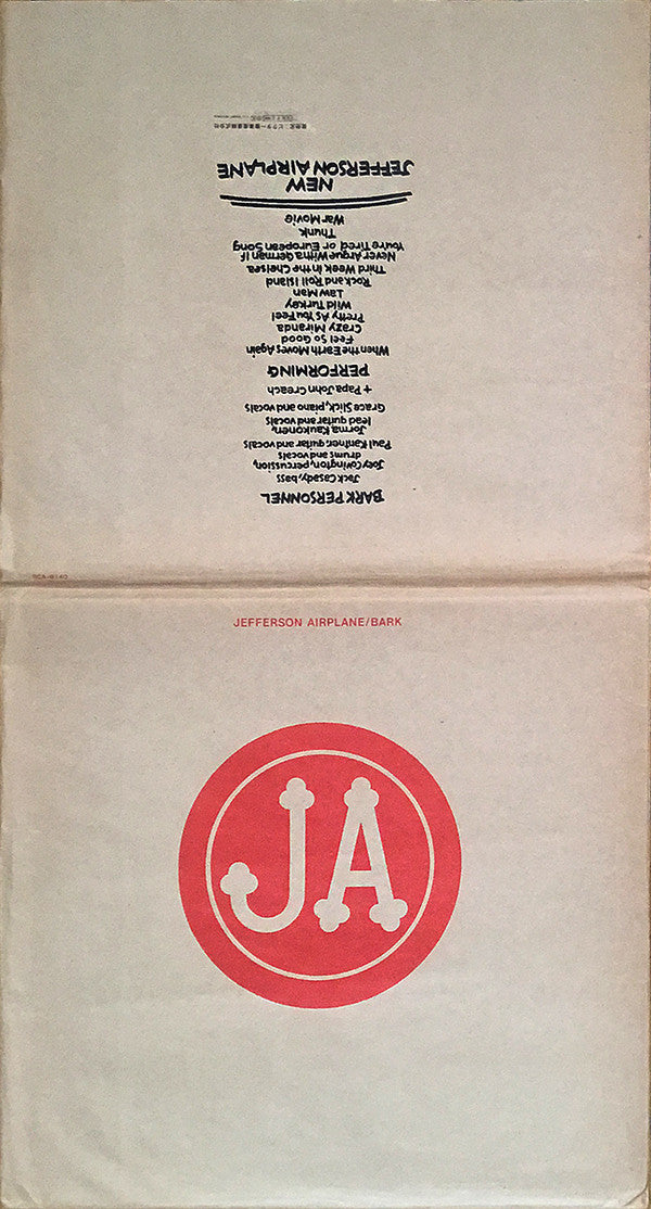 Jefferson Airplane - Bark (Vinyl, LP, Album) Very Good Plus (VG+) / Near Mint (NM or M-)