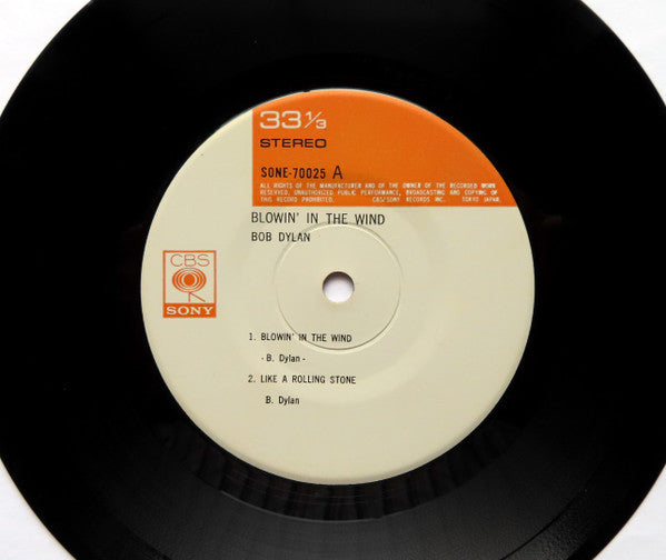 Bob Dylan - Blowin' In The Wind (Vinyl, 7", 33 ⅓ RPM, EP) Very Good Plus (VG+) / Very Good Plus (VG+)