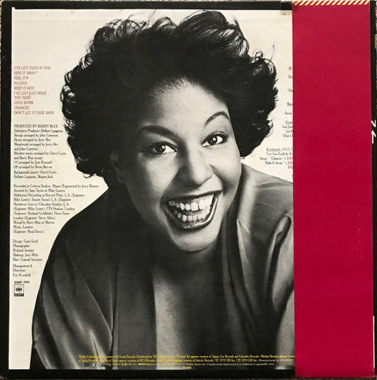 Cheryl Lynn - In Love (Vinyl, LP, Album) Very Good (VG) / Good Plus (G+)