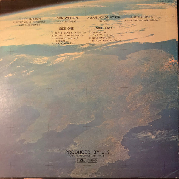 UK (3) - U.K. (Vinyl, LP, Album, Stereo)