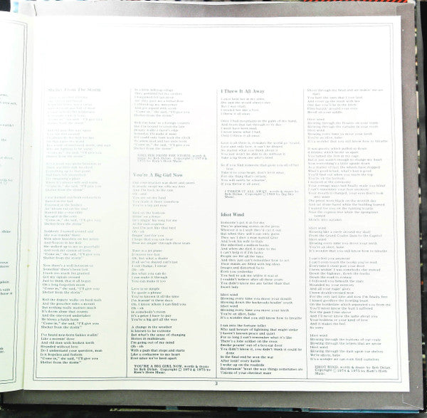 Bob Dylan - Hard Rain (Vinyl, LP, Album)