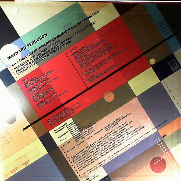 Maynard Ferguson - Live From San Francisco - From The Great American Music Hall (Vinyl, LP, Album) Near Mint (NM or M-) / Very Good Plus (VG+)