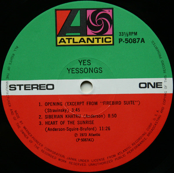 Yes - Yessongs (Vinyl, LP, Album)