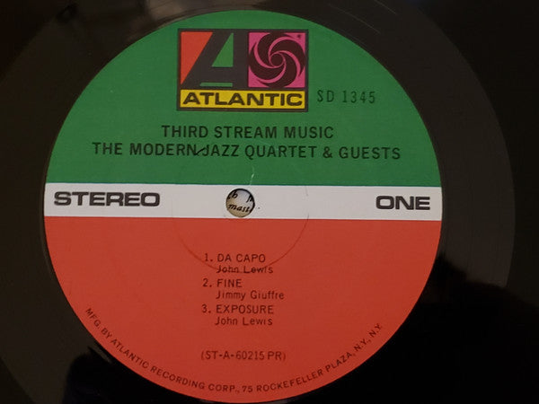 The Modern Jazz Quartet - Third Stream Music (Vinyl, LP, Album, Reissue, Stereo) Very Good Plus (VG+) / Very Good (VG)