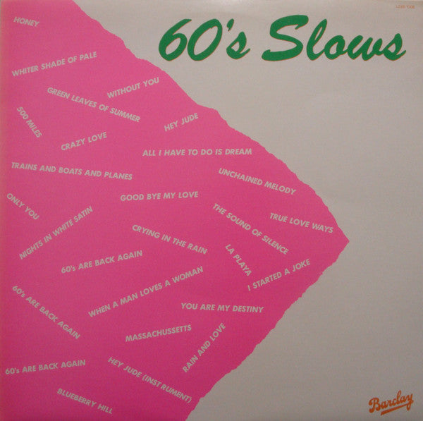 Magazine 60 - 60's Slows (Vinyl, LP, Mixed) Near Mint (NM or M-) / Very Good Plus (VG+)
