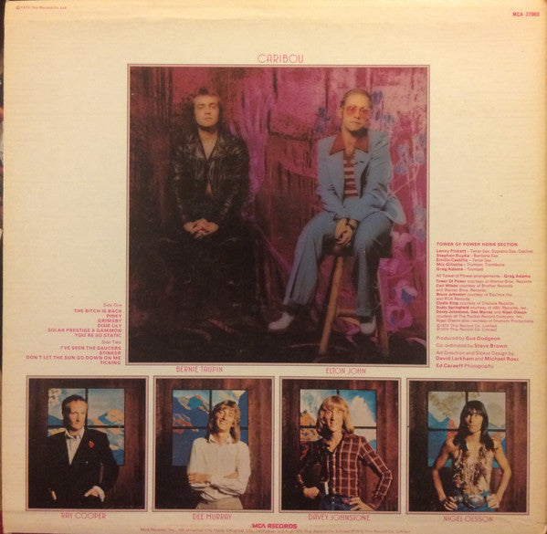 Elton John - Caribou (Vinyl, LP, Album, Repress) Very Good Plus (VG+) / Very Good (VG)