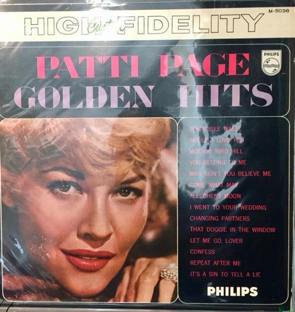 Patti Page - Patti Page Golden Hits (Vinyl, LP, Compilation, Stereo) Very Good Plus (VG+) / Very Good Plus (VG+)