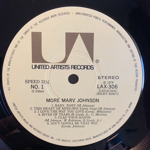 Marv Johnson - More Marv Johnson (Vinyl, LP, Album, Reissue, Stereo) Very Good (VG) / Very Good (VG)