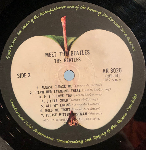 The Beatles - Meet The Beatles! (Vinyl, LP, Album, Reissue, Mono)