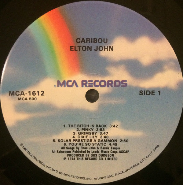 Elton John - Caribou (Vinyl, LP, Album, Repress) Very Good Plus (VG+) / Very Good (VG)