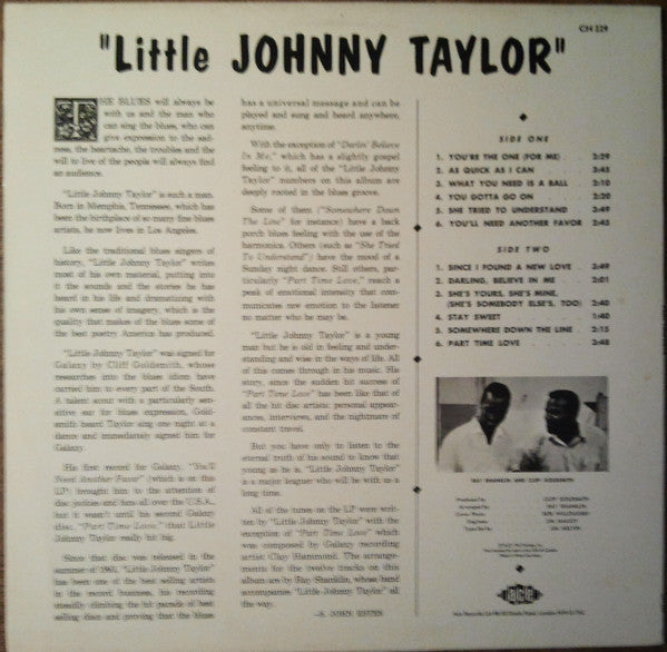 Little Johnny Taylor - Part Time Love (Vinyl, LP, Album) Very Good Plus (VG+) / Very Good (VG)