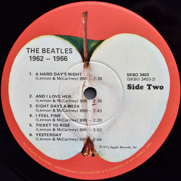 The Beatles - 1962-1966 (2xVinyl, LP, Album, Compilation, Repress, Stereo) Very Good (VG) / Very Good Plus (VG+)