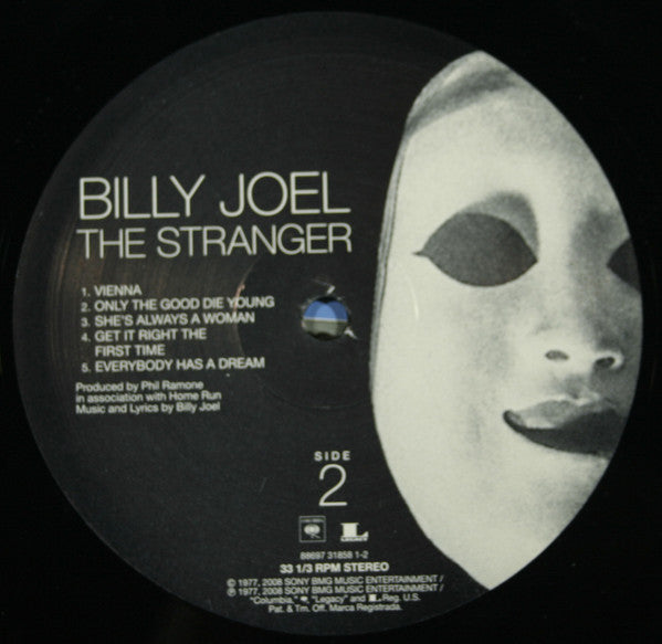 Billy Joel - The Stranger (Vinyl, LP, Album, Reissue, Stereo) Very Good Plus (VG+) / Very Good Plus (VG+)